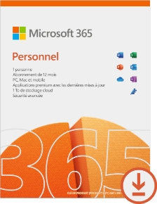 Microsoft office 365 famille  5 pc windows ou mac + 5 tablettes